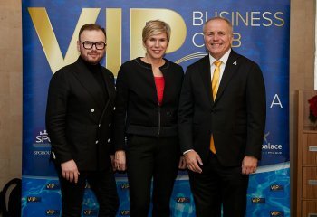 Kateřina Neumannová, česká olympionička a Jan Smigmátor, český swingový zpěvák